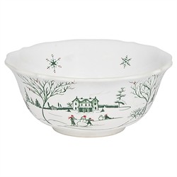 Juliska Country Estate Winter Frolic French Evergreen Ceramic Cereal Bowl