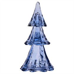Juliska Berry &amp; Thread Modern Classic Blue 11&quot; Glass Trees - Set of 3