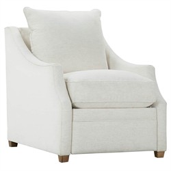 Romilly Modern Classic White Crypton Performance Recliner Arm Chair