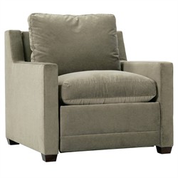 Weybridge Modern Classic Olive Velvet Recliner Arm Chair