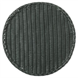 Annmarie Coastal Beach Hunter Green Rattan Round Placemat - Set of 4