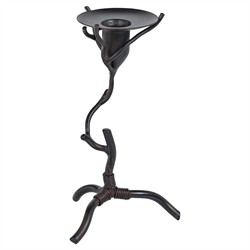 Bravien Updated Traditional Bronze Wrought Iron Twig Candleholder - Short
