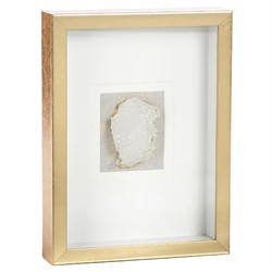 Rowan Modern Classic White Crystal Wall Art - 12x16