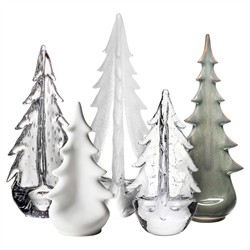 Simon Pearce The Vermont Grove Modern Classic Evergreen Trees - Set of 5