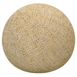 Chris Coastal Beach Gold Round Performance Throw Pillow - 12x20