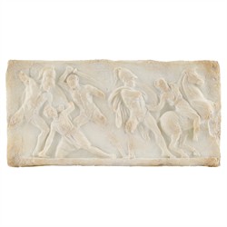 John Richard Greek Relief Updated Traditional White Resin Wall