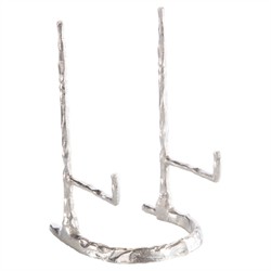 John Richard Giacometti Updated Traditional Nickel Aluminum Plate Stand