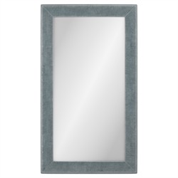 悦CRAFTMIRROR Cisco Home Isabel Traditional Foret Green Upholstered Floor Mirror