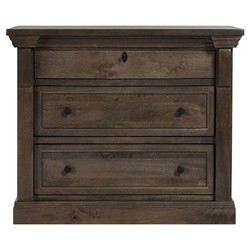 Melany French Country Brown Mango Wood Nightstand