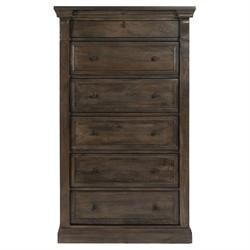 Melany French Country Brown Mango Wood Tall Chest