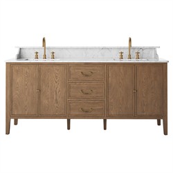 Elliston Satin Worn Oak Double Vanity