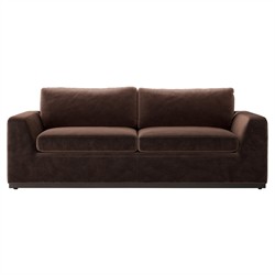 Stanley Rustic Lodge Surrey Cocoa Velvet Sleeper Sofa - 89"