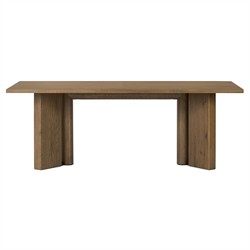 Jonathan Rustic Lodge Light Oak Rectangular Dining Table - 84"