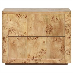 Mullins Modern Classic Natural Burl Nightstand