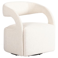 Alexander Modern Classic Omari Natural Performance Swivel Barrel Chair