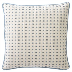 Thatcher Sky Blue Embroidered Throw Pillow - 22x22