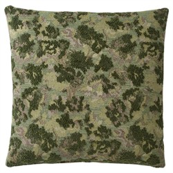 Reese Forest Green Embroidered Throw Pillow - 22x22