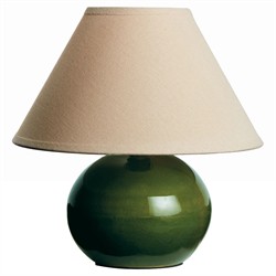 Carlisle Updated Traditional Green Ceramic Glazed Mini Table Lamp
