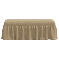 Wyndell Honeycomb Linen Skirted Bench