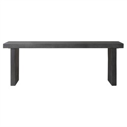 Huesca Modern Classic Grey Textured Concrete Rectangular Outdoor Console Table