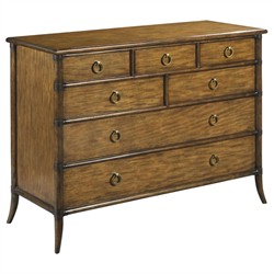 Linwood Updated Traditional Brown Wood Dresser