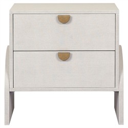 Maya Modern Classic Cream Painted Linen Nightstand