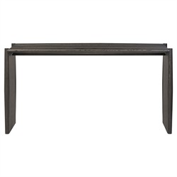 Genesis Rustic Lodge Smoked Black Oak Rectangular Console Table