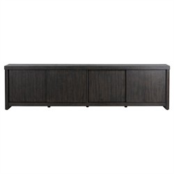 Laredo Modern Classic Smoked Black Oak Media Console - 95