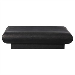 Jescha Modern Bronze Aluminum Rectangular Outdoor Coffee Table