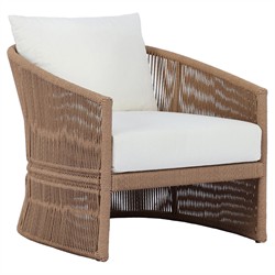 Mercer Modern Classic Black Woven Outdoor Dining Arm Chair | Kathy