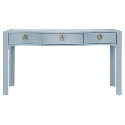 Worlds Away Sabrina Modern Classic Light Blue Textured Linen