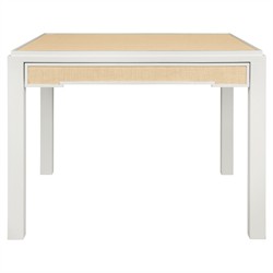 Worlds Away Robin Coastal Beach White Lacquer Wood Natural