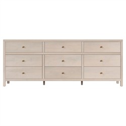 Shay Modern Classic Taupe Acacia Wood Dresser