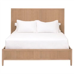 Mira Coastal Beach Natural Oak Bed - Queen