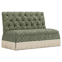 Nicolas Artichoke Linen Floral Banquette