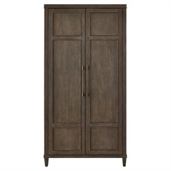 Shara Modern Classic Brown Oak Armoire