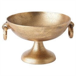 Astor Updated Traditional Antique Brass Decorative Bowl - 12"