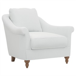 Amelie Sky Blue Cotton Stripe Chair