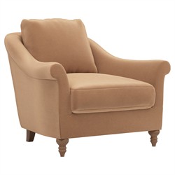 Amelie Spice Performance Velvet Chair