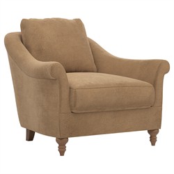 Amelie Mocha Mist Performance Velvet Chair