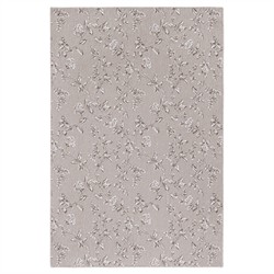 Eloise French Country Light Taupe Wool Floral Patterned Rug - 5'x8'