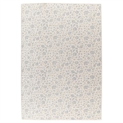 Shamim French Country Sky Blue Floral Patterned Rug - 5'x8'