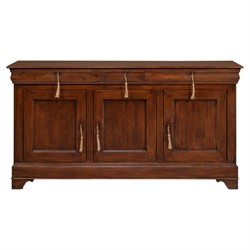 Cole Rustic Lodge Dark Brown Walnut Wood Buffet