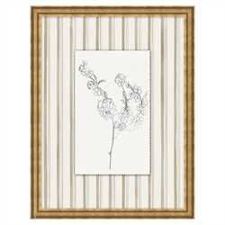 Islaine French Country Black Floral Antique Gold Frame Illustration 4 - 24x19