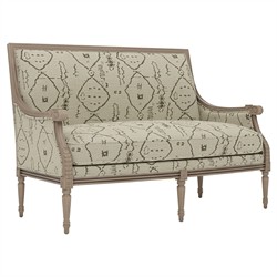 Juliette Argan Natural Textural Weave Driftwood Settee