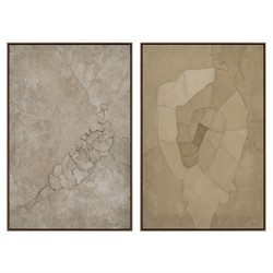 Pinecorn II Diptych Mixed Media