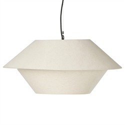 Mccarthy Modern Classic Beige Linen Shade Single Pendant