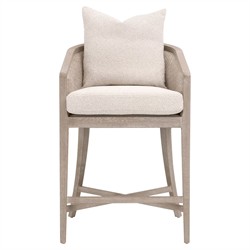 Mason Coastal Beach Cream Performance Grey Oak Counter Stool