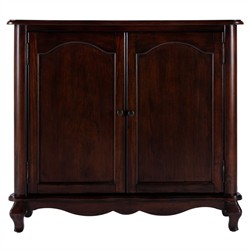 Greyson Updated Traditional Dark Brown Wood Media Cabinet - 36"