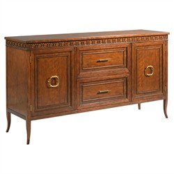 Bailey Updated Traditional Bordeaux Wood Buffet